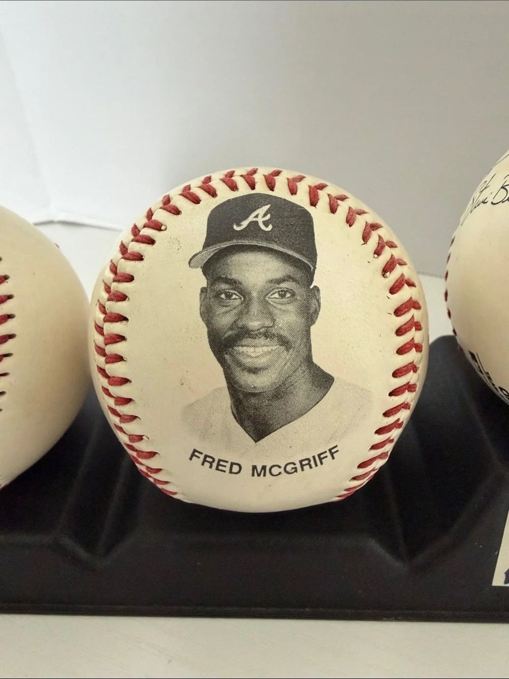 Braves Baseball Display Set - White/Red